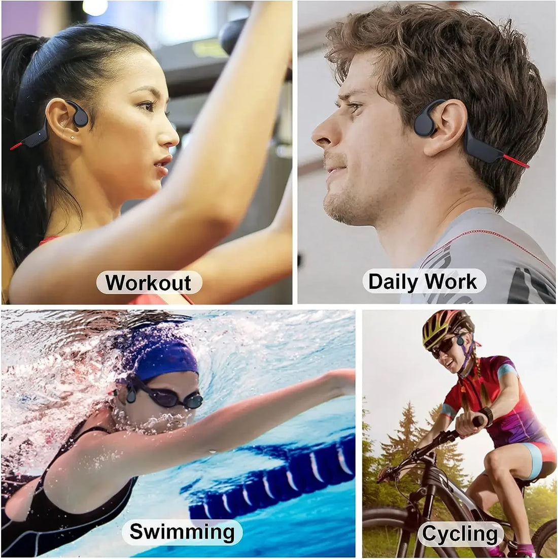 Wireless Bone Conduction Swimming Headphones