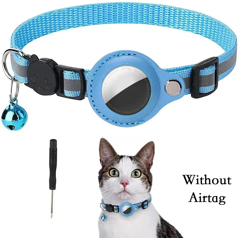 Anti-Lost Cat Collar with Airtag GPS Tracker