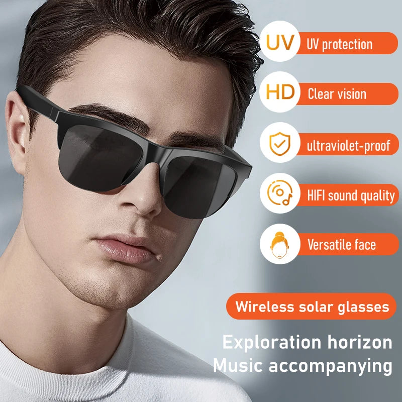 Touch Control Bluetooth Glasses with Bone Conduction