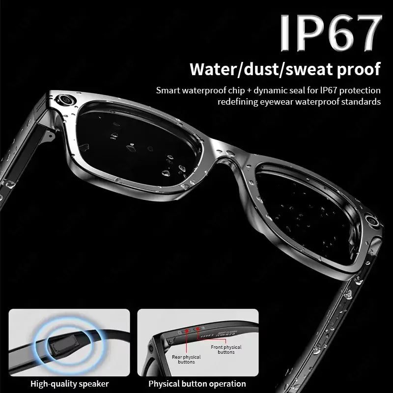 AI Smart Glasses 8MP Camera